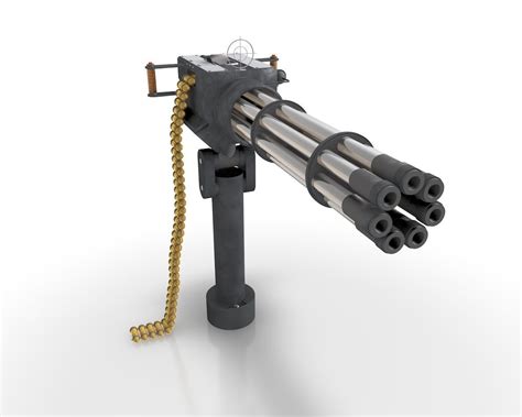 Machine Gun 07 3D model | CGTrader