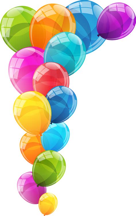 Color Glossy Balloons Background Vector Illustration 11016189 PNG