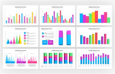 Column Charts PowerPoint Presentation Template