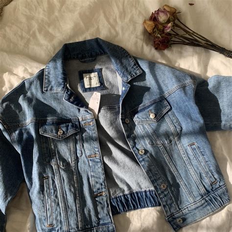 Abercrombie & Fitch Women's Blue Jacket | Depop