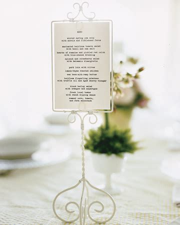 Wedding Menu Card Ideas