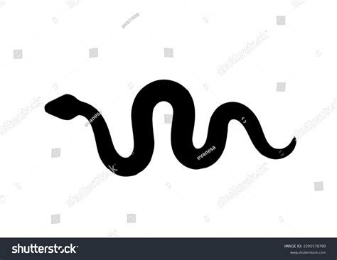 Snake Isolated On White Background Stock Vector (Royalty Free ...