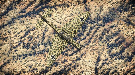 Astounding Bf 109 Desert Camouflage. : Warthunder