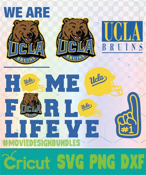 UCLA BRUINS FOOTBALL NCAA LOGO SVG, PNG, DXF - Movie Design Bundles