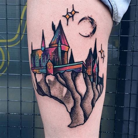 Hogwarts tattoo | Hogwarts tattoo, Harry potter tattoos, Surreal tattoo