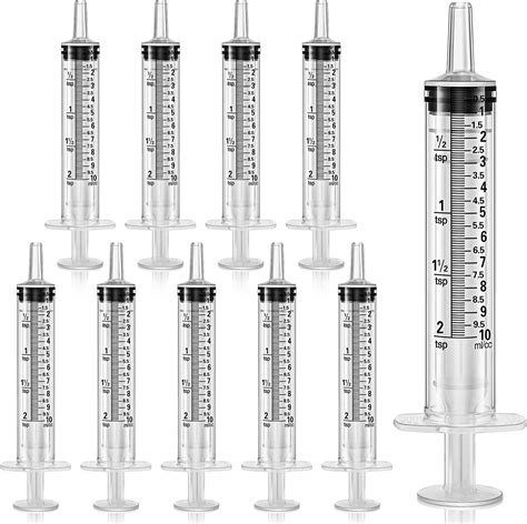 Epoxy Syringe, Pack of 10, For Epoxy, Glues, Sealants and Other Adhesives. Precision Tips ...