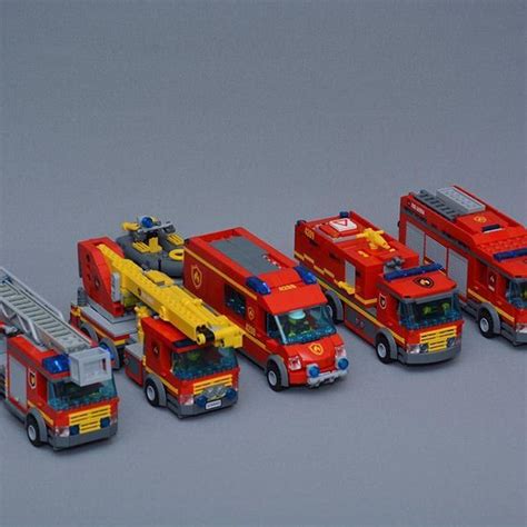 The lego city fire trucks 🚒 #Lego #Legocity #legofiretruck #firebrigade #brandbilar # ...