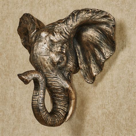 Hakimi Dimensional Resin Elephant Head Wall Art