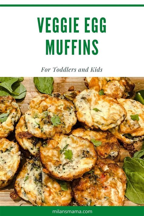 Veggie Egg Muffins for Toddlers and Kids | Recipe | Toddler dinner ...