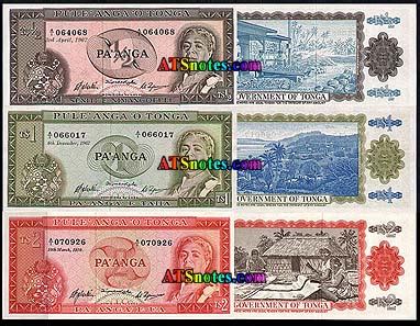 Tonga banknotes - Tonga paper money catalog and Tongan currency history