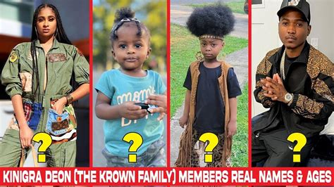 Kinigra Deon (The KRown Family) Members Real Names & Ages 2022 - YouTube