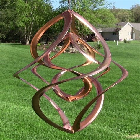Copper Hanging Double Spiral Wind Spinner, 17" | Wind spinners, Copper wind spinners, Wind ...