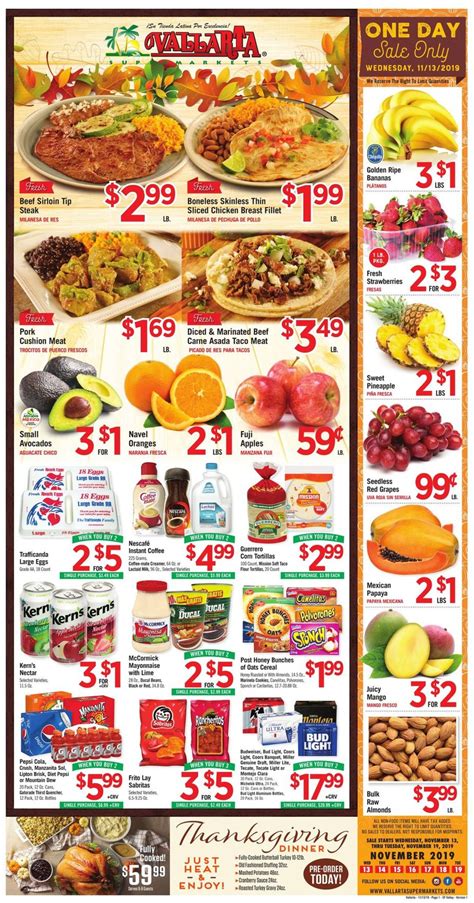 Vallarta Current weekly ad 11/13 - 11/19/2019 - frequent-ads.com