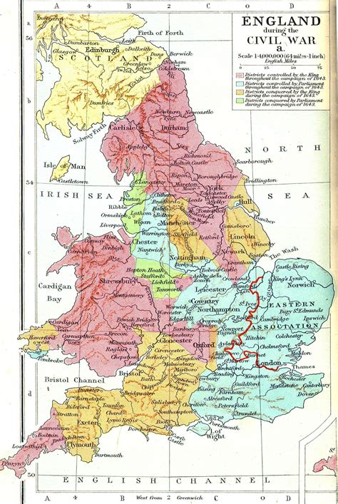 English Civil War Map
