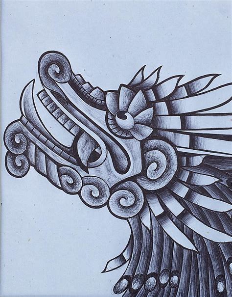 Quetzalcoatl Drawing by Noah Babcock