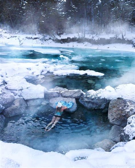 These Surreal Winter Hot Springs Are A Hidden Paradise In Canada | Hot springs, Beautiful places ...