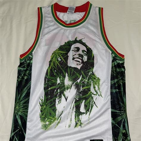 Bob Marley Basketball Jersey Small Send me an... - Depop