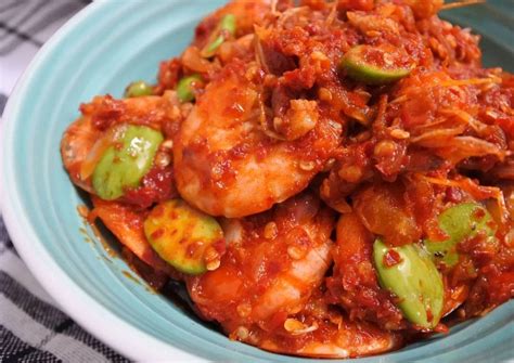 Resep Balado udang pete oleh Ajeng - Cookpad