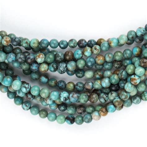 Round Turquoise Beads (4mm) – The Bead Chest