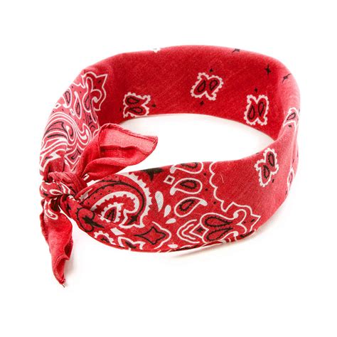 Red Paisley Bandana Headwrap | Claire's US