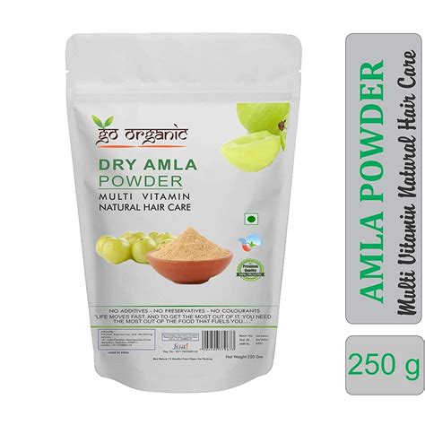 Go Organic Dry Amla Powder, 250 g - PEMS