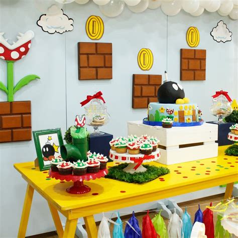 Livent | Decoracion de mario bros, Cumpleaños de mario bros, Fiesta de mario bros