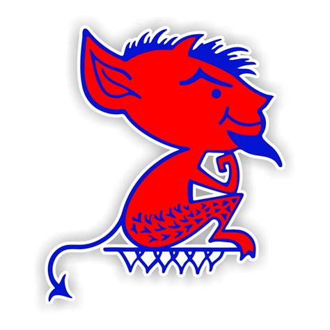 DePaul University Blue Demons "Mascot" Precision Cut Decal / Sticker