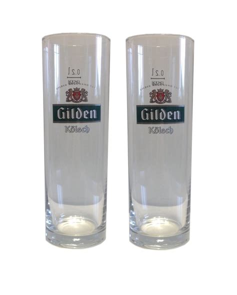 Gilden Kolsch - set of 2 - German Beer Glasses 0.2 Liter - *Stange* - NEW | German beer glasses ...