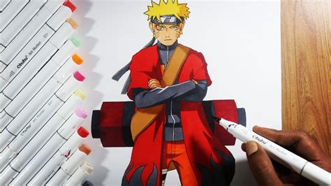 How To Draw Naruto Sage Mode With Color