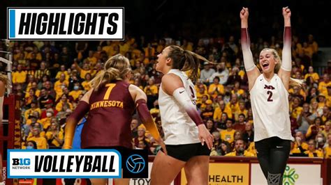 Wisconsin at Minnesota | Highlights | Big Ten Volleyball | 9/25/2022 ...