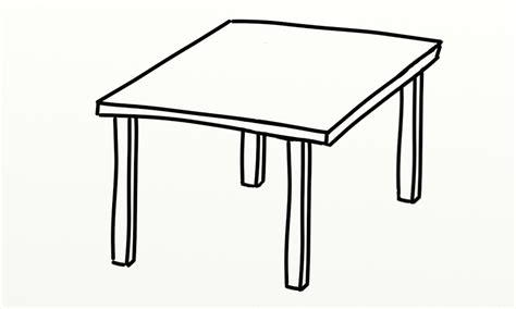 table clipart black and white - Clip Art Library