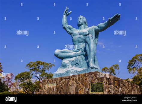 Nagasaki Peace Statue at Nagasaki Peace Park in Nagasaki, Japan Stock Photo - Alamy