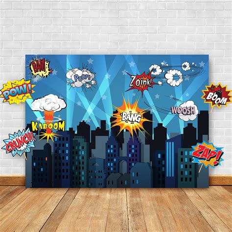 Superhero Cityscape Photography Backdrop and Studio Props DIY Kit ...