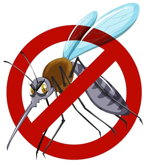 Free Vector | No mosquito sign on white