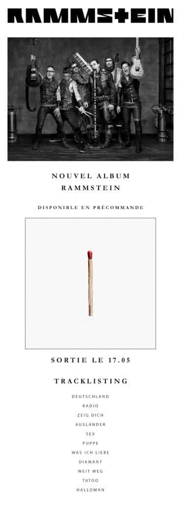 RAMMSTEIN: nouvel album le 17 mai - Paris Move