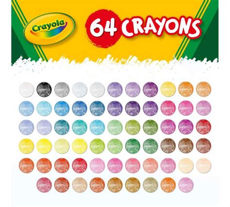 Crayola Crayons Color Chart