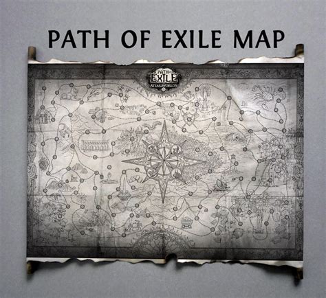 Path of Exile Map Atlas of Worlds Map HANDMADE SCROLL - Etsy