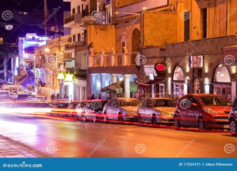 Nightlife In Paceville. Malta Stock Image - Image of cityscape, street ...