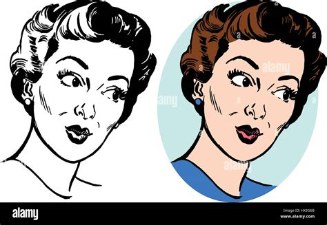 Woman with pursed lips Stock Vector Image & Art - Alamy