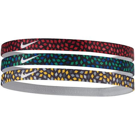 Nike Sports Printed Headbands - Pack of 3 (Red/Green/Yellow) - Tennisnuts.com