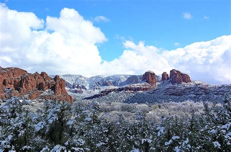 Sedona Snow Photograph by Sin D Piantek - Fine Art America