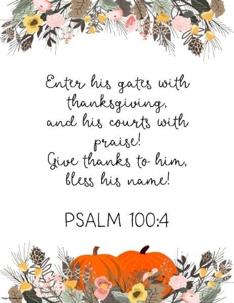 Thanksgiving Bible Verses Clip Art