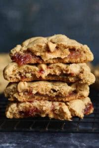Peanut Butter and Jelly Cookies | Cookies and Cups