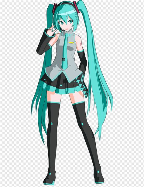 Hatsune Miku MikuMikuDance Vocaloid Anime Art, hatsune miku, fictional ...