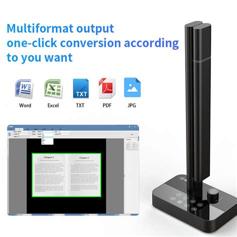 20MP OCR Automatic Book Scanner , Multi Languages A4 Document Scanner