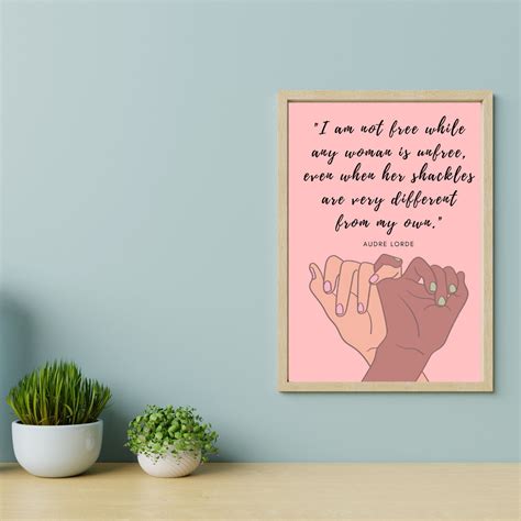 Audre Lorde Quote Feminist Print Feminism Quote Wall Print - Etsy UK