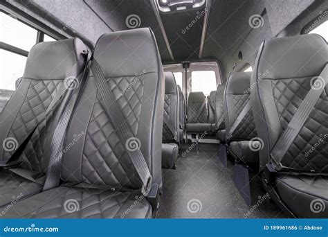 Interior of a Passenger Van. Stock Photo - Image of beige, expensive ...