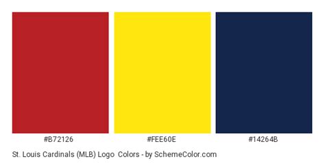 St. Louis Cardinals (MLB) Logo Color Scheme » Brand and Logo ...