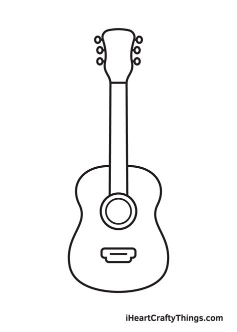 How To Drawing Guitar - Draw Spaces