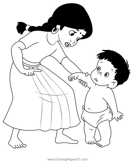 Ranjan & Shanti Coloring Page for Kids - Free The Jungle Book 2 Printable Coloring Pages Online ...